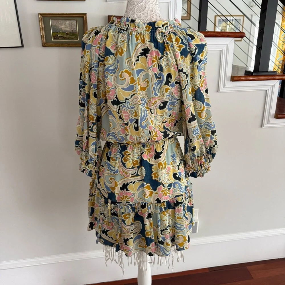 GILBER FARRAR Mel Multicolor Dress NWT XS $325 - Picture 4 of 5